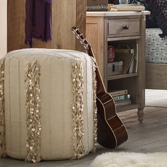 Lennon & Maisy Moroccan Vanity Stool Pottery Barn Teen
