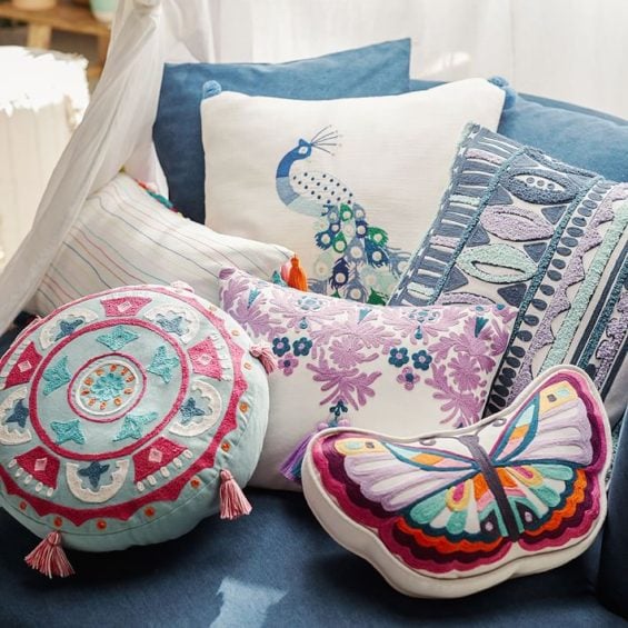 Lennon & Maisy Tassel Pop Lumbar Pillow Cover pottery barn teen friends and family sale