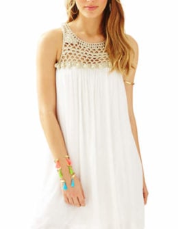 Lilly Pulitzer RACHELLE DRESS Resort White lilly pulitzer 4th of july presents event sale