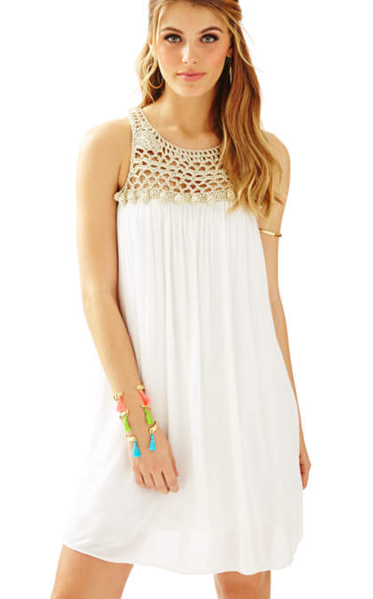 Lilly Pulitzer RACHELLE DRESS Resort White lilly pulitzer 4th of july presents event sale 