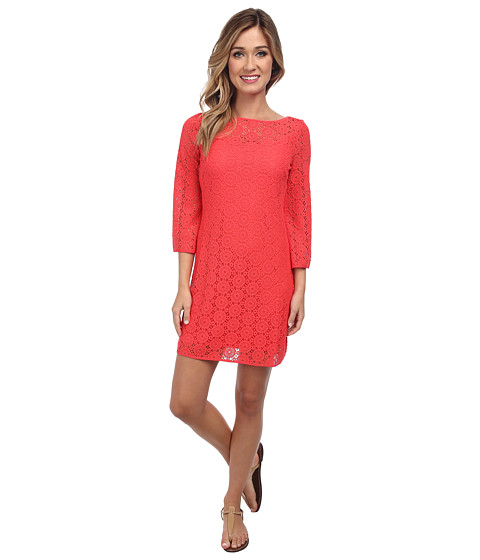 Lilly Pulitzer Topanga Dress Island Coral Breakers lace dresses summer wedding guest 2016