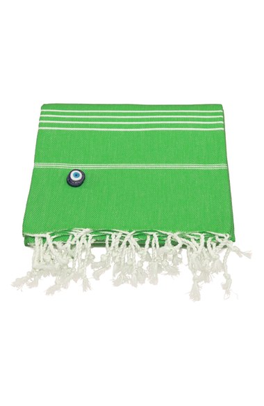 Linum Home Textiles 'Lucky' Turkish Pestemal Towel Light Emerald Green Fringe 2016 Nordstrom anniversary sale home decor
