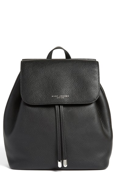 MARC JACOBS 'Pike Place' Pebbled Leather Backpack (Nordstrom Exclusive) Black Nordstrom anniversary sale handbags 