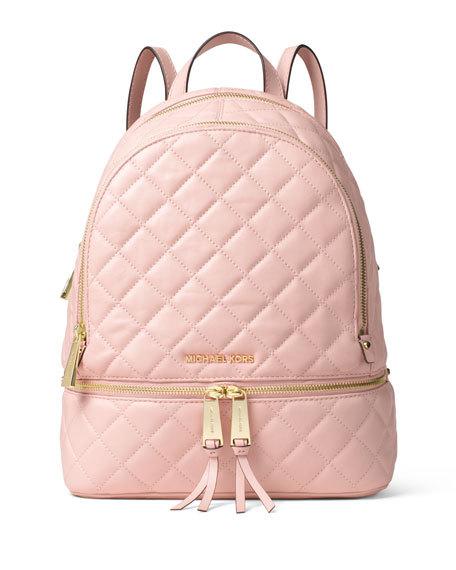 MICHAEL Michael Kors Rhea Medium Quilted Backpack Blossom designer backpacks back to school 2016 college students high school students