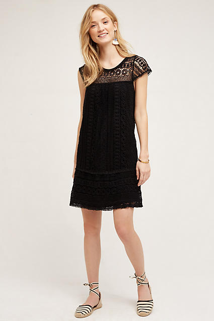 Maeve Crochet Tunic Dress Black tunic dresses summer 2016