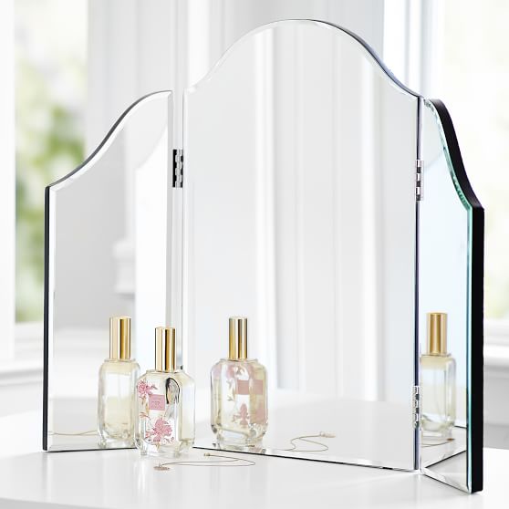 Mirrored Trifold Vanity PB Teen pottery barn teen friends and family sale