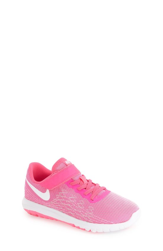 Nike 'Flex Fury 2' Athletic Shoe (Toddler & Little Kid) Pink White Nordstrom anniversary sale toddler girls