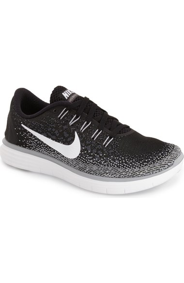 Nike 'Free RN Distance' Running Shoe (Women) Black-White 2016 Nordstrom anniversary sale women's shoes