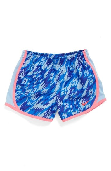 Nike 'Tempo AOP' Dri-FIT Running Shorts (Little Girls) Carli Blue Nordstrom anniversary sale little girls