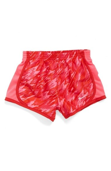 Nike 'Tempo AOP' Dri-FIT Running Shorts (Little Girls) New Red Nordstrom anniversary sale little girls clothing