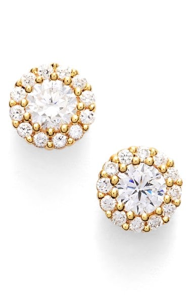 Nordstrom Precious Metal Plated 0.50ct tw Cubic Zirconia Stud Earrings Gold Nordstrom anniversary sale women's jewelry
