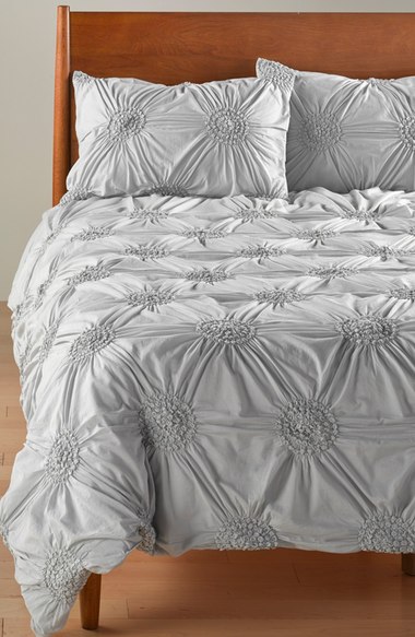 Nordstrom at Home 'Chloe' Duvet Cover Grey Silk 2016 Nordstrom anniversary sale home