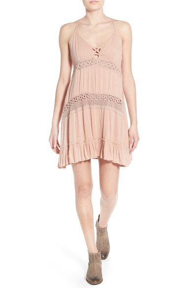 O'Neill 'Amanda' Crochet Slipdress Pink Nordstrom anniversary sale women's dresses