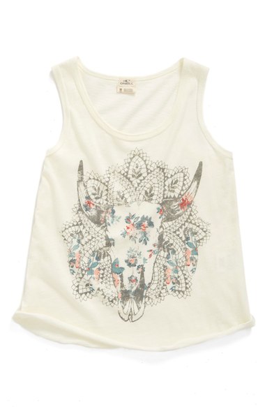 O'Neill 'Dream' Graphic Tank (Little Girls & Big Girls) Nordstrom anniversary sale little girls clothing summer