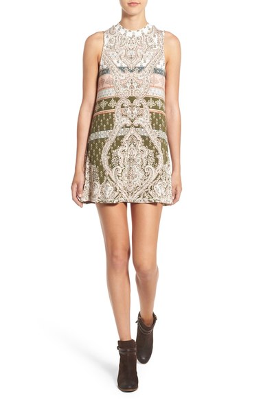O'Neill 'Lucy' Print Mock Neck Knit Shift Dress 2016 Nordstrom anniversary sale