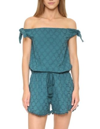 PAMPELONE Azure Romper Romper off the shoulder romper summer vacation