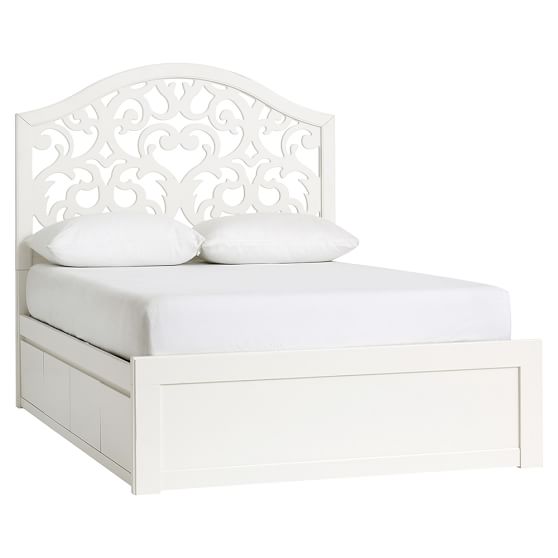 PB Teen Floral Cut-Out Storage Bed pottery barn teen friends and family sale