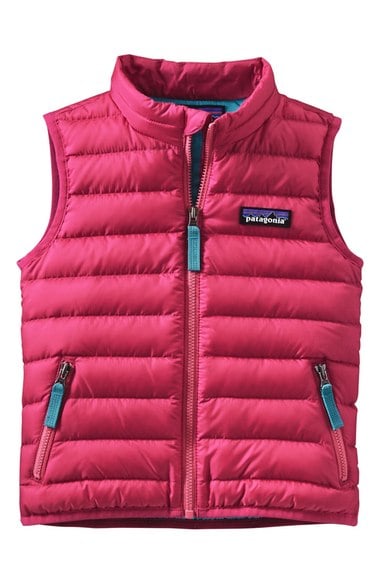 Patagonia Water Resistant Down Insulated Sweater Vest (Baby Girls) Magic Pink Nordstrom anniversary sale 2016 baby girls clothes fall winter