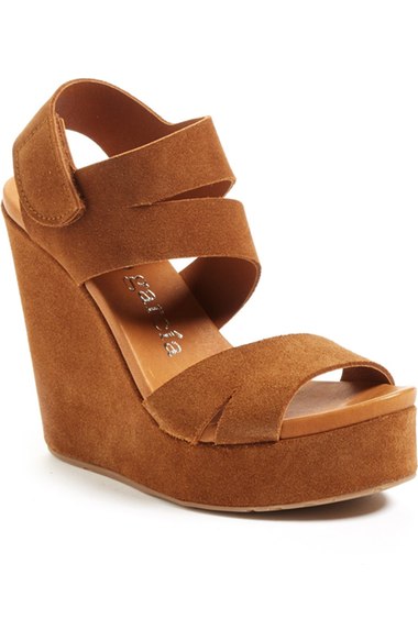 Pedro Garcia 'Tesla' Platform Wedge Sandal (Women) Tobacco Suede 2016 Nordstrom anniversary sale women's shoes