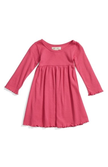 Peek 'Little Peanut' Long Sleeve Knit Dress (Baby Girls) Berry 2016 Nordstrom anniversary sale baby girl