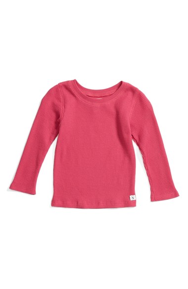 Peek 'Little Peanut' Long Sleeve Thermal Tee (Baby Girls) Berry Nordstrom anniversary sale baby girls