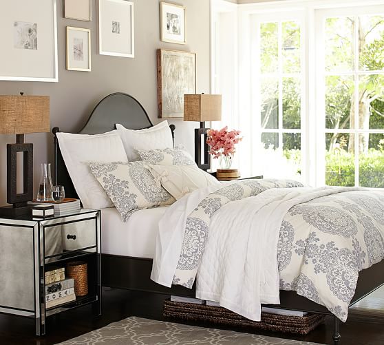 Pottery Barn ALAMEDA BED & HEADBOARD pottery barn summer warehouse clearance sale 