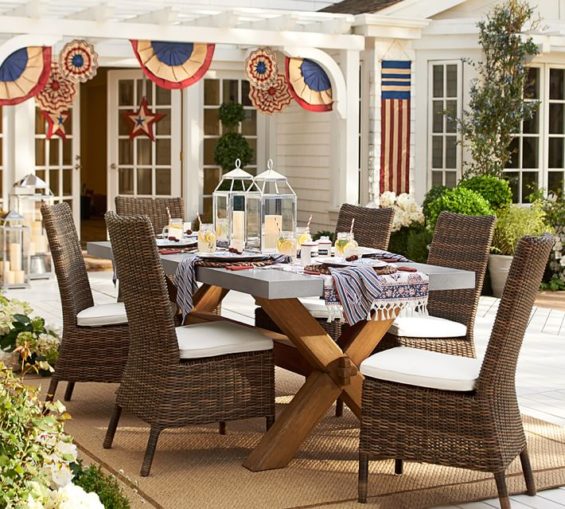 Pottery Barn AMERICANA BURLAP STARS pottery barn summer warehouse clearance sale