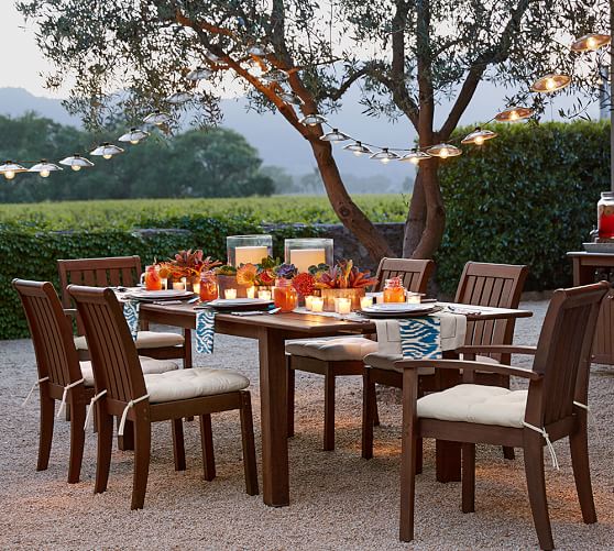 Pottery Barn CHATHAM RECTANGULAR EXTENDING DINING TABLE pottery barn outdoor furniture sale extra 15% off 