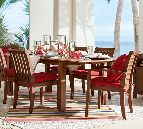 Pottery Barn CHATHAM RECTANGULAR EXTENDING DINING TABLE & CHAIR SET pottery barn outdoor furniture sale extra 15% off sale