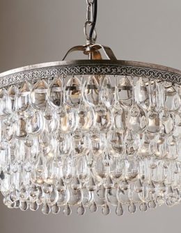 Pottery Barn CLARISSA CRYSTAL DROP ROUND CHANDELIER pottery barn 20% off sale
