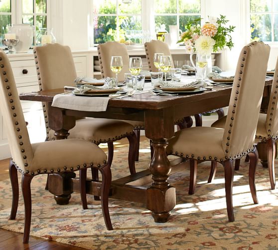 Pottery Barn CORTONA EXTENDING DINING TABLE pottery barn summer warehouse clearance sale