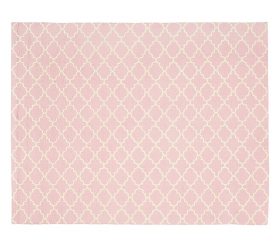 Pottery Barn Kids Addison Trellis Rug Light Pink pottery barn kids buy more save more sale
