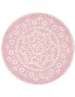 Pottery Barn Kids McKenna Round Rug Pink