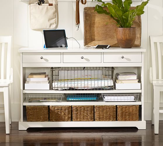 Pottery Barn SAMANTHA SMART TECHNOLOGY™ CONSOLE TABLE pottery barn summer clearance sale