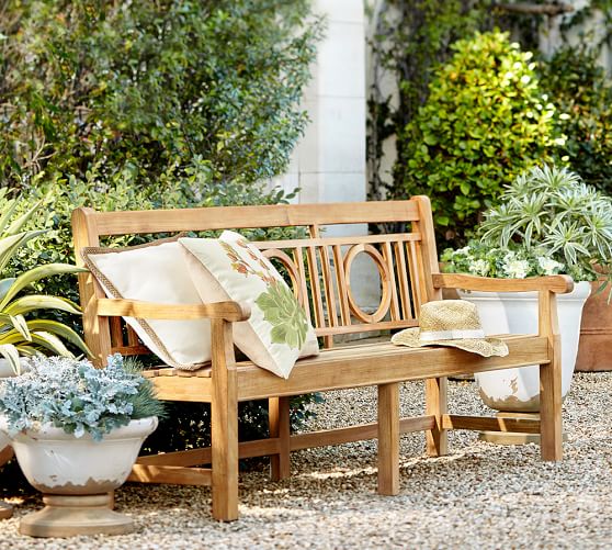 Pottery Barn TEAK GARDEN BENCH pottery barn outdoor furniture sale extra 15% off sale
