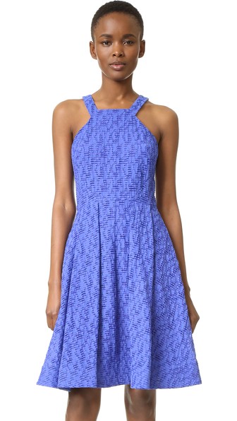 Prabal Gurung Fit & Flare Dress Cobalt fit and flare dresses summer