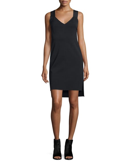 Rag & Bone Joanne Stretch Tank Dress Black high low hem dresses summer 2016