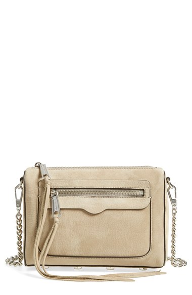 Rebecca Minkoff 'Avery' Crossbody Bag Sandstone Suede Nordstrom anniversary sale handbags