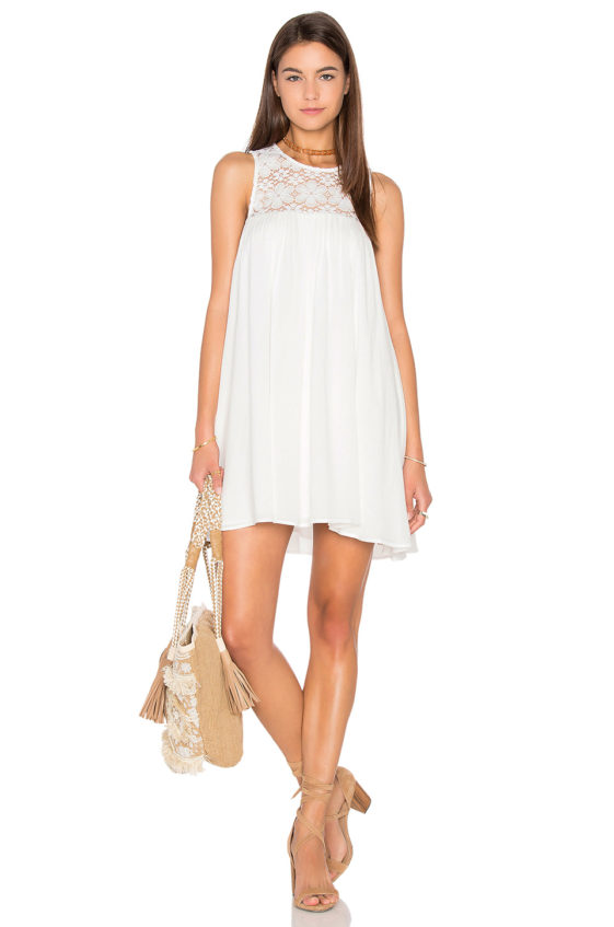 SHOW ME YOUR MUMU Eden Lace Dress White Cloud casual lace dresses summer 
