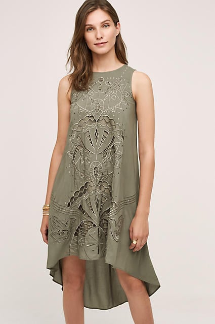 Seen Worn Kept Cutwork Tunic Dress Moss Green tunic dresses summer 2016