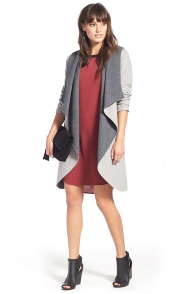 Soia & Kyo Reversible Double Face Hooded Wrap Jacket Ash Storm Nordstrom anniversary sale women coat