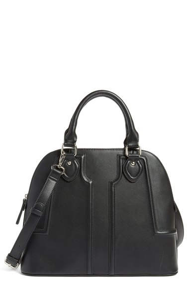 Sole Society 'Marlow' Structured Dome Satchel Jet Black Nordstrom anniversary sale handbags wallets women