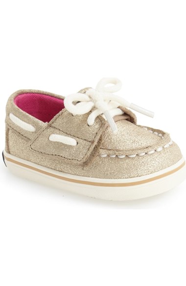 Sperry Kids Sperry Top-Sider® 'Bahama' Crib Shoe (Baby) Platinum Nordstrom anniversary sale baby boy shoes