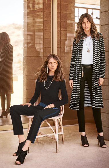 St. John Collection Shawl Collar Knit Cardigan Caviar Bianco 2016 Nordstrom anniversary sale women's cardigans sweaters 