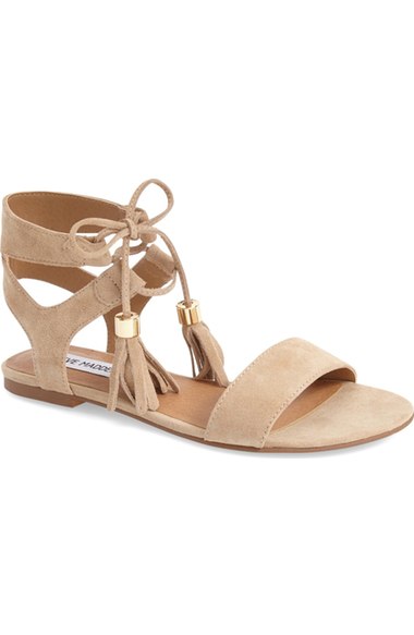 Steve Madden 'Elivait' Sandal (Women) Sand Suede