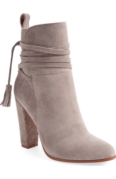 Steve Madden 'Glorria' Block Heel Bootie (Women) Taupe Suede Nordstrom anniversary sale