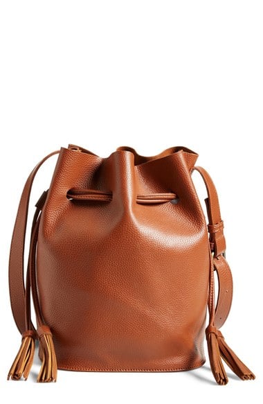 Street Level Faux Leather Bucket Bag (Online Only) Cognac Nordstrom anniversary sale handbags