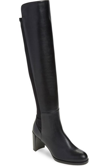 Stuart Weitzman 'Soho' Tall Elastic Back Boot (Women) (Nordstrom Exclusive) Black Nappa Nordstrom anniversary sale women's shoes