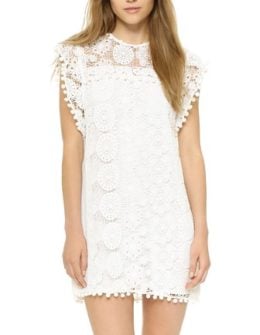 TULAROSA Elba Crocheted Lace Dress Shopbop designer boutique sale