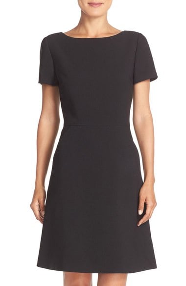 Tahari Stretch A-Line Dress Black Nordstrom anniversary sale women's dresses 